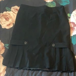 Black midi skirt